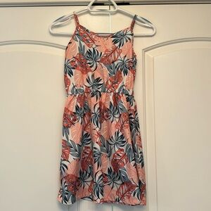 Girls Tropical print Dtess